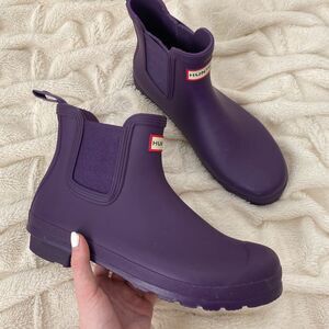 Hunter Original Waterproof Chelsea Rain Boot In Cavendish Blue/ Blue